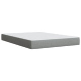 Box Spring Bed with Mattress Dark Grey Double Fabric - Extra Image