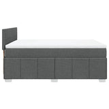 Box Spring Bed with Mattress Black Queen Fabric - 45-Degree Angle