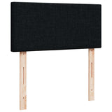 Box Spring Bed with Mattress Black King Single Fabric - 45-Degree Angle