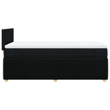 Box Spring Bed with Mattress Black King Single Fabric - Extra Image