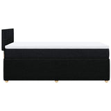 Box Spring Bed with Mattress Black King Single Fabric - Extra Image