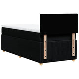 Box Spring Bed with Mattress Black King Single Fabric - Extra Image