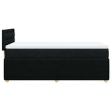 Box Spring Bed with Mattress Black King Single Fabric - Extra Image