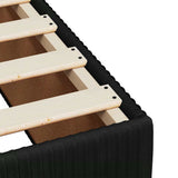 Box Spring Bed with Mattress Black Queen Velvet - Extra Image