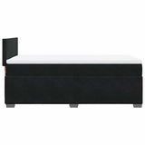 Box Spring Bed with Mattress Black King Single Fabric - Extra Image