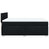 Box Spring Bed with Mattress Black Queen Fabric - Extra Image