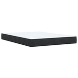 Box Spring Bed with Mattress Black Queen Faux Leather - Extra Image