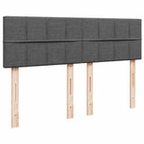 Box Spring Bed with Mattress Light Grey Double Fabric - Extra Image