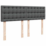 Box Spring Bed with Mattress Light Grey Queen Fabric - Extra Image