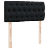 Box Spring Bed with Mattress Black King Single Velvet - Extra Image