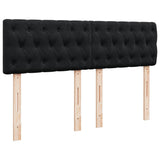Box Spring Bed with Mattress Black Queen Velvet - Extra Image