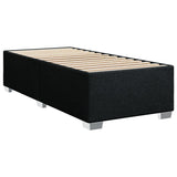 Box Spring Bed with Mattress Black King Single Fabric - 45-Degree Angle