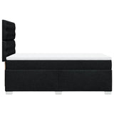Box Spring Bed with Mattress Black King Single Fabric - Extra Image