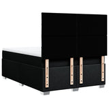 Box Spring Bed with Mattress Black Double Fabric - Extra Image
