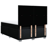 Box Spring Bed with Mattress Black Queen Fabric - Extra Image