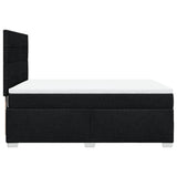 Box Spring Bed with Mattress Black Queen Fabric - Extra Image