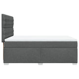 Box Spring Bed with Mattress Black Queen Fabric - Extra Image