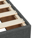 Box Spring Bed with Mattress Dark Grey King Single Fabric - Extra Image