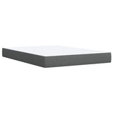 Box Spring Bed with Mattress Dark Grey Queen Fabric - Extra Image