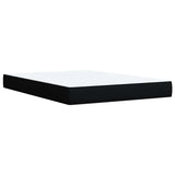 Box Spring Bed with Mattress Black Queen Fabric - Extra Image