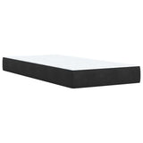 Box Spring Bed with Mattress Black King Single Velvet - Extra Image