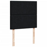 Box Spring Bed with Mattress Black King Single Fabric - Extra Image