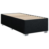 Box Spring Bed with Mattress Black King Single Fabric - Extra Image