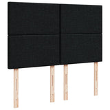 Box Spring Bed with Mattress Black Double Velvet - Extra Image