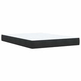 Box Spring Bed with Mattress Black Queen Velvet - Extra Image
