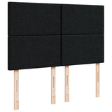 Box Spring Bed with Mattress Black Queen Fabric - Extra Image