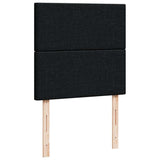 Box Spring Bed with Mattress Black King Single Fabric - Extra Image