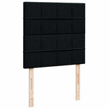 Box Spring Bed with Mattress Black King Single Fabric - Extra Image