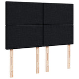 Box Spring Bed with Mattress Black Queen Fabric - Extra Image