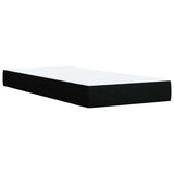 Box Spring Bed with Mattress Black King Single Fabric - Extra Image