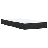 Box Spring Bed with Mattress Black King Single Velvet - Extra Image