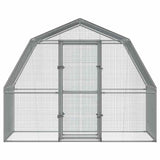 Bird Cage with Door Silver Galvanised Steel