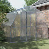 Bird Cage with Door Silver Galvanised Steel