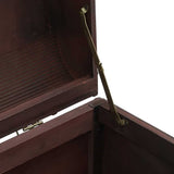 Treasure Chest with Latches Dark Brown 90x50x39.5 cm Plywood - Extra Image