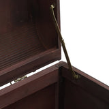 Treasure Chest with Latches Dark Brown 110x50x39.5 cm Plywood - Extra Image