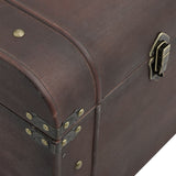 Treasure Chest with Latches Dark Brown 110x50x39.5 cm Plywood - Extra Image