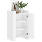 Sideboard White 45x35x75 cm Engineered Wood - Side View