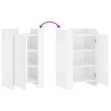 Sideboard White 45x35x75 cm Engineered Wood - Low Angle
