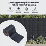 Garden Privacy Screens 2 pcs Dark Grey 35 x 0,19 m PVC