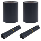 Garden Privacy Screens 2 pcs Dark Grey 35 x 0,19 m PVC