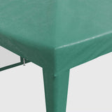 Party Tent with 12 Mesh Sidewalls Green 8x4 m HDPE - Close-Up Angle