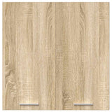 Hanging Cabinet Lyon Sonoma Oak 60x31x60 cm Engineered Wood - Rear View