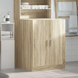 Washing Machine Cabinet Sonoma Oak 70.5x71.5x91.5 cm - Side View