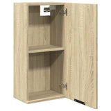 Wall-mounted Bathroom Cabinet Sonoma Oak 32x20x67 cm - Rear View