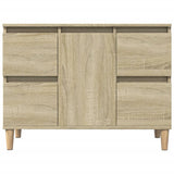 Sink Cabinet Sonoma Oak 80x33x60 cm Engineered Wood - 45-Degree Angle