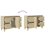 Sink Cabinet Sonoma Oak 80x33x60 cm Engineered Wood - Extra Image